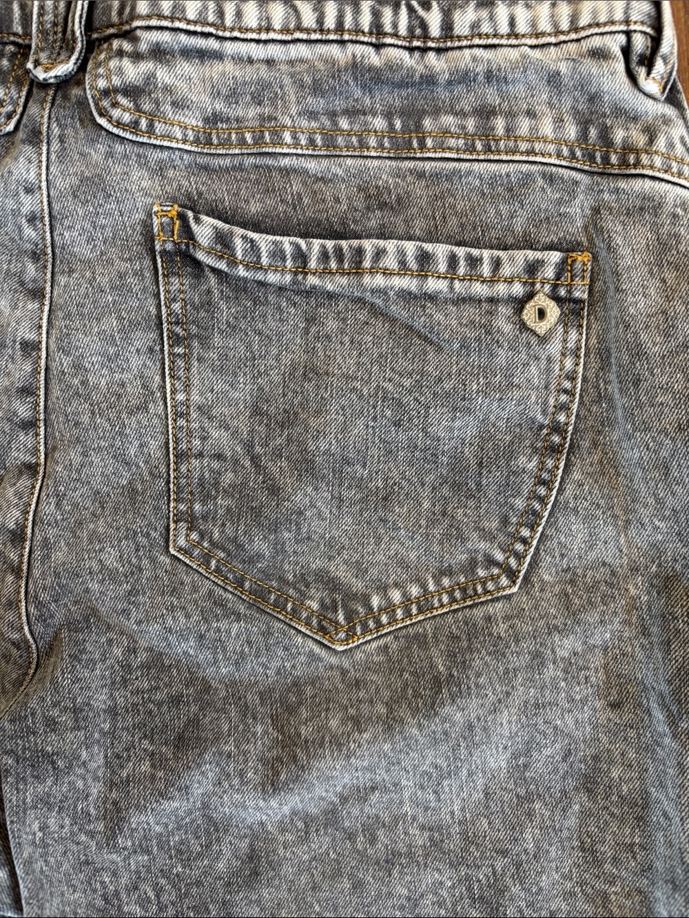 Democracy Ab Solution Straight Leg Light Wash Gray Jeans Size 14 - Picture 3 of 5